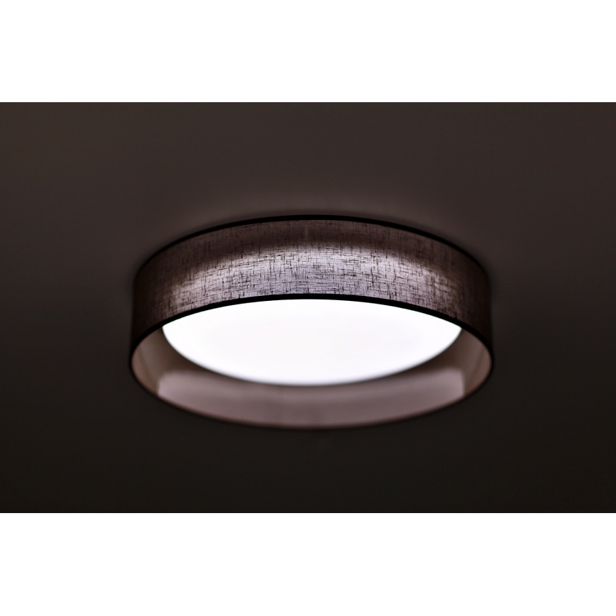 Duolla - LED taklampa ROLLER LED/24W/230V diameter 45 cm mörkbrun