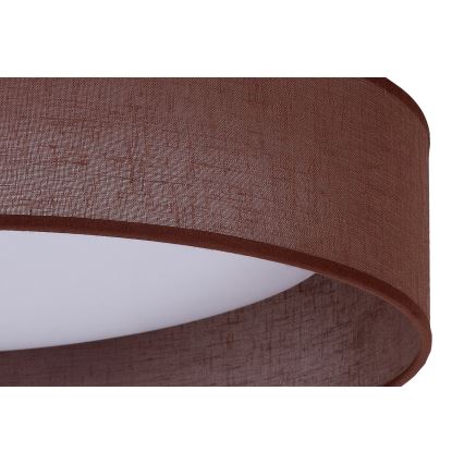 Duolla - LED taklampa ROLLER LED/24W/230V diameter 45 cm mörkbrun