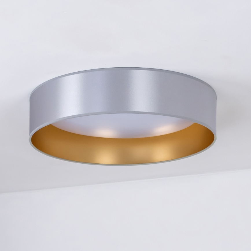 Duolla - LED taklampa ROLLER LED/24W/230V diameter 45 cm silver/guld