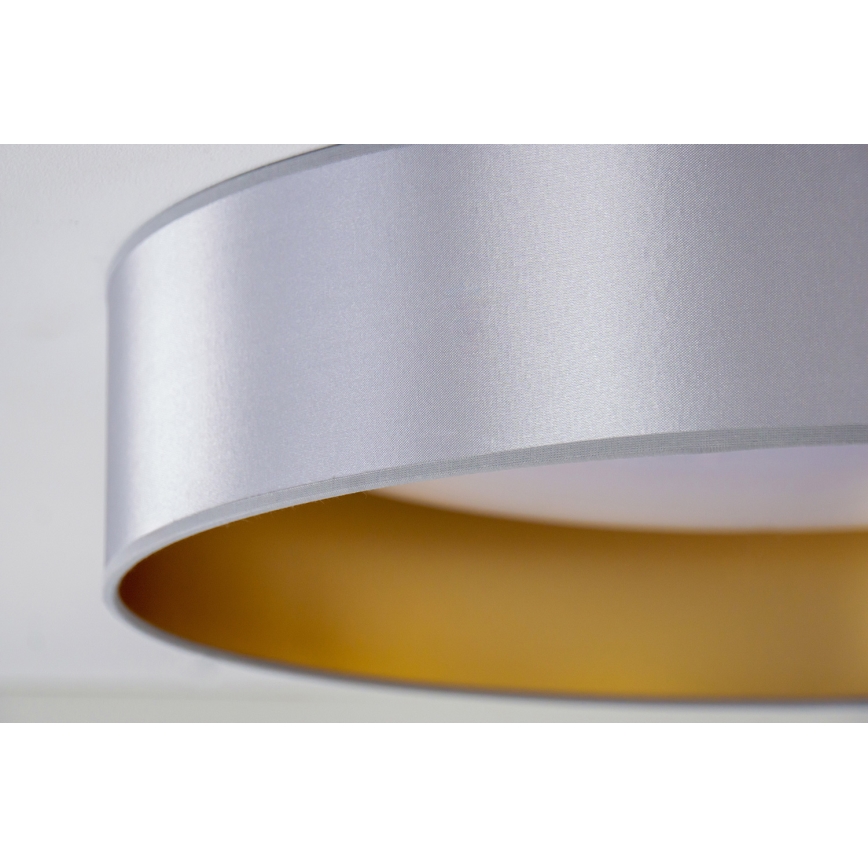 Duolla - LED taklampa ROLLER LED/24W/230V diameter 45 cm silver/guld