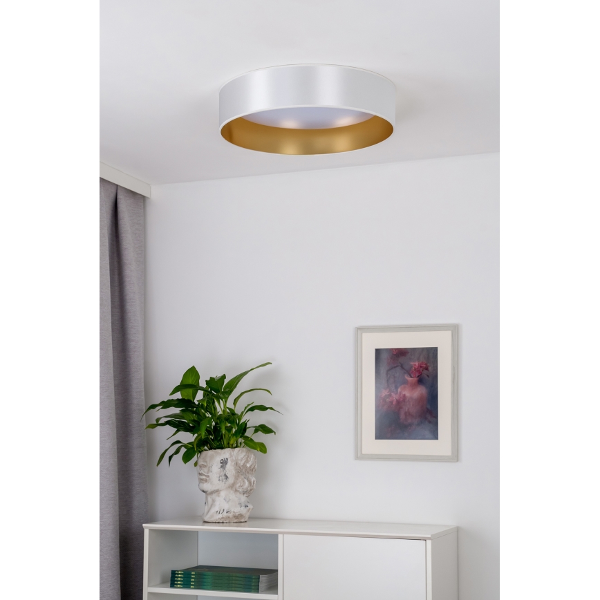 Duolla - LED taklampa ROLLER LED/24W/230V diameter 45 cm silver/guld