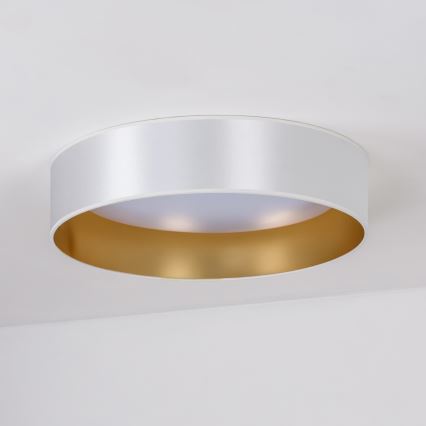 Duolla - LED taklampa ROLLER LED/24W/230V diameter 45 cm silver/guld