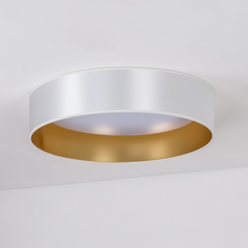 Duolla - LED taklampa ROLLER LED/24W/230V diameter 45 cm silver/guld