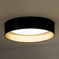 Duolla - LED taklampa ROLLER LED/24W/230V diameter 45 cm svart/guld