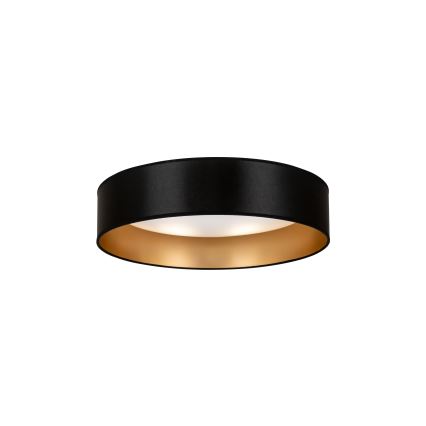 Duolla - LED taklampa ROLLER LED/24W/230V diameter 45 cm svart/guld