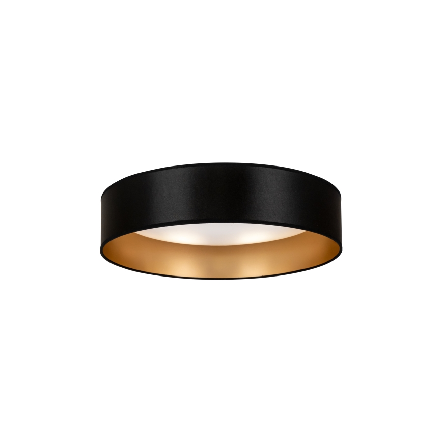 Duolla - LED taklampa ROLLER LED/24W/230V diameter 45 cm svart/guld