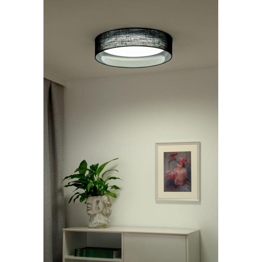 Duolla - LED taklampa ROLLER LED/24W/230V diameter 45 cm svart