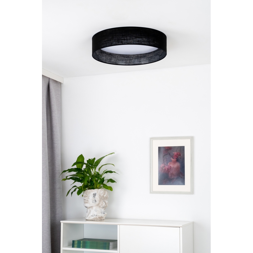 Duolla - LED taklampa ROLLER LED/24W/230V diameter 45 cm svart