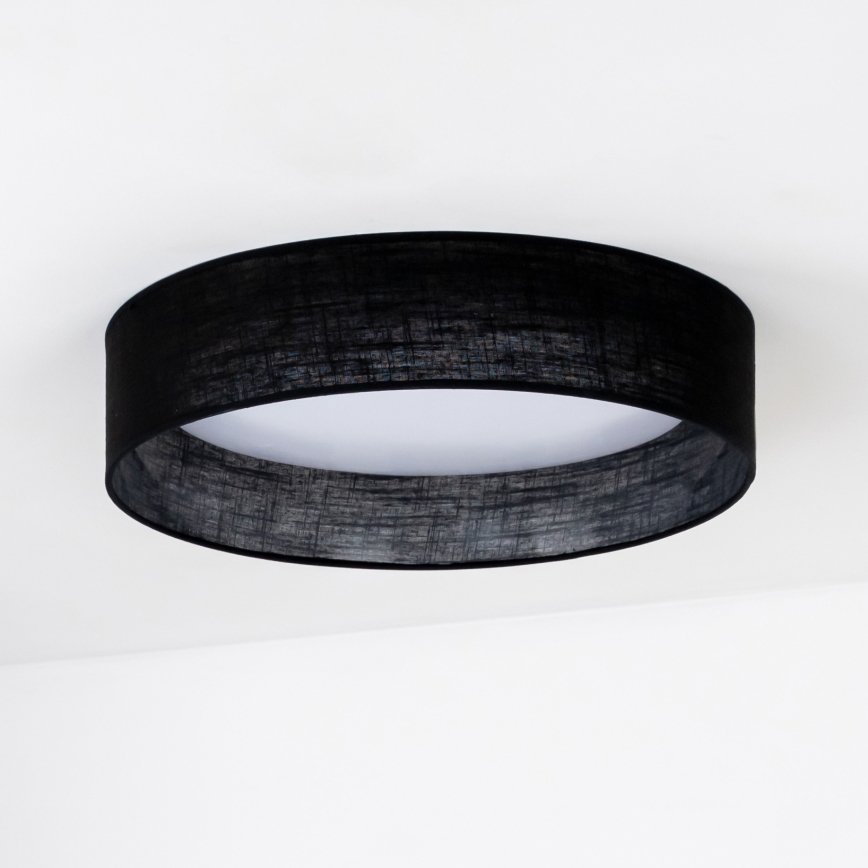 Duolla - LED taklampa ROLLER LED/24W/230V diameter 45 cm svart