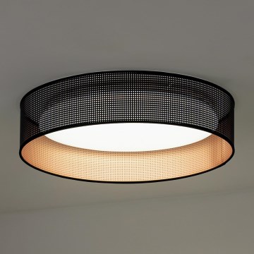 Duolla - LED taklampa ROLLER LED/24W/230V diameter 45 cm svart/koppar