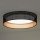 Duolla - LED taklampa ROLLER LED/24W/230V diameter 45 cm svart/koppar