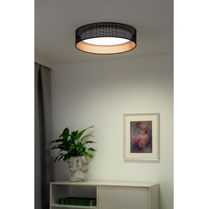 Duolla - LED taklampa ROLLER LED/24W/230V diameter 45 cm svart/koppar
