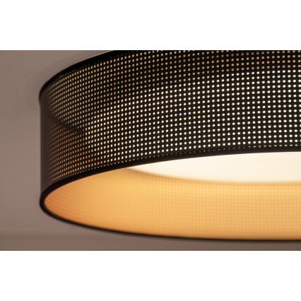 Duolla - LED taklampa ROLLER LED/24W/230V diameter 45 cm svart/koppar