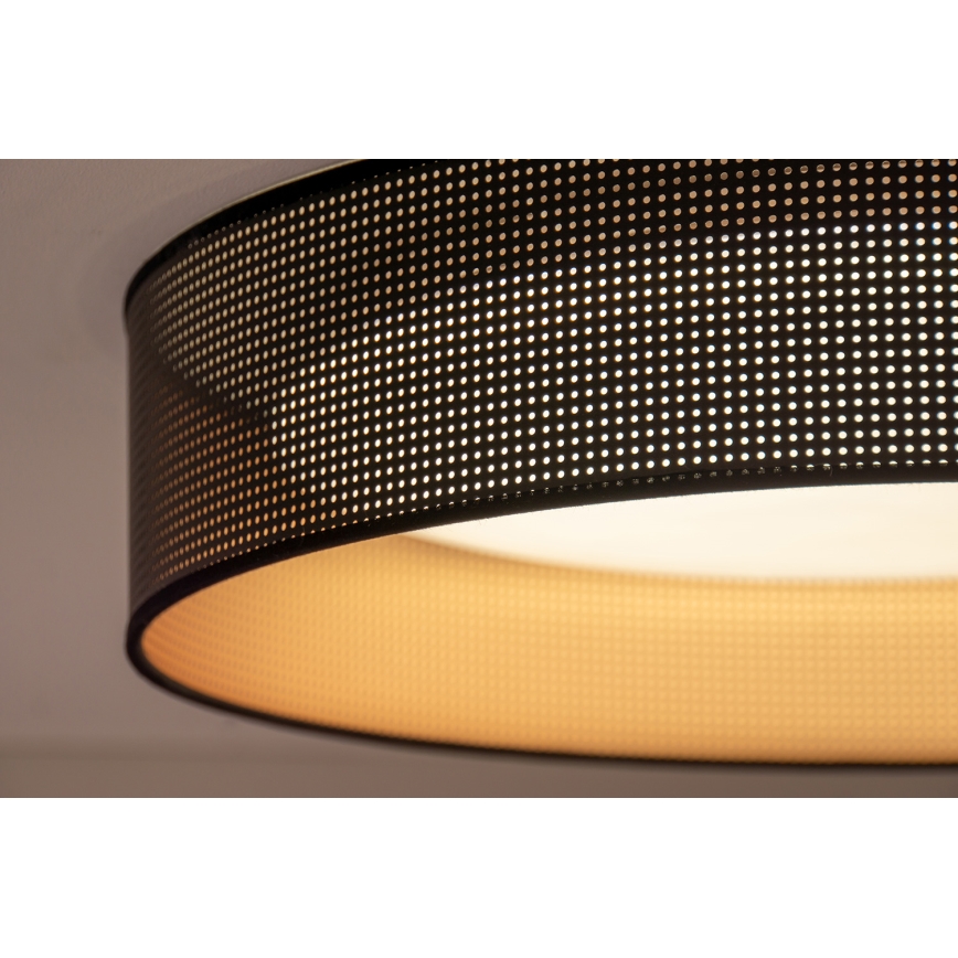 Duolla - LED taklampa ROLLER LED/24W/230V diameter 45 cm svart/koppar