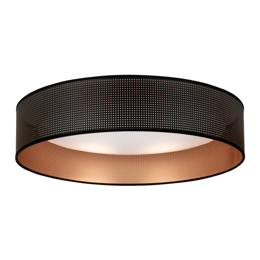 Duolla - LED taklampa ROLLER LED/24W/230V diameter 45 cm svart/koppar