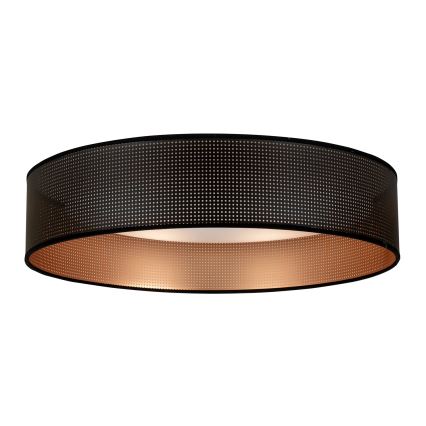 Duolla - LED taklampa ROLLER LED/24W/230V diameter 45 cm svart/koppar