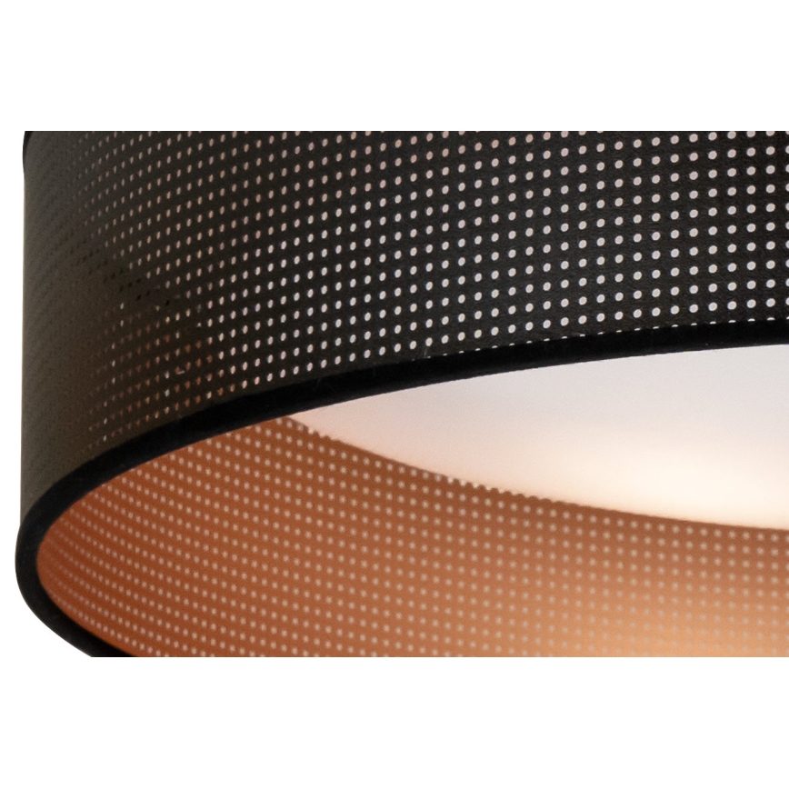 Duolla - LED taklampa ROLLER LED/24W/230V diameter 45 cm svart/koppar