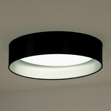 Duolla - LED taklampa ROLLER LED/24W/230V diameter 45 cm svart/silver