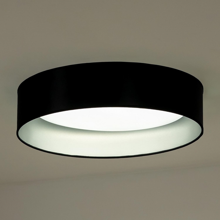 Duolla - LED taklampa ROLLER LED/24W/230V diameter 45 cm svart/silver