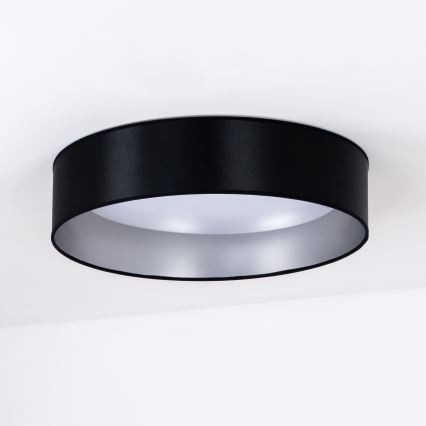 Duolla - LED taklampa ROLLER LED/24W/230V diameter 45 cm svart/silver
