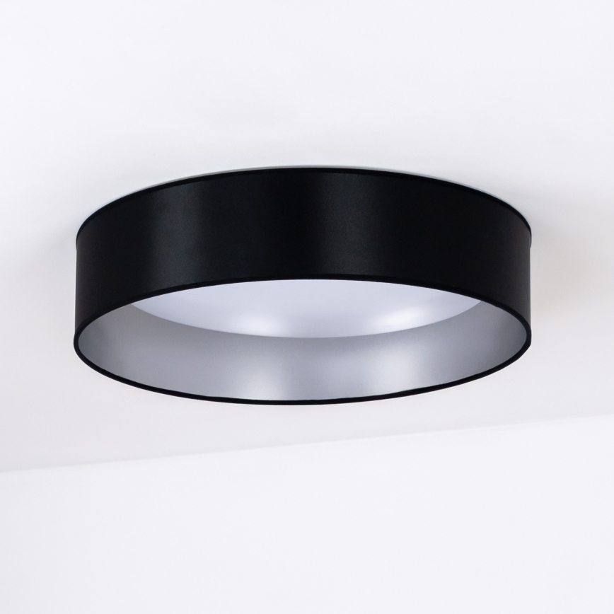 Duolla - LED taklampa ROLLER LED/24W/230V diameter 45 cm svart/silver