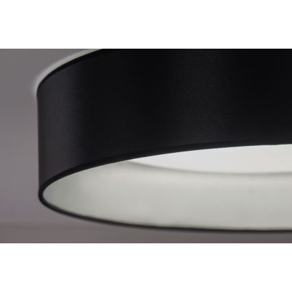 Duolla - LED taklampa ROLLER LED/24W/230V diameter 45 cm svart/silver