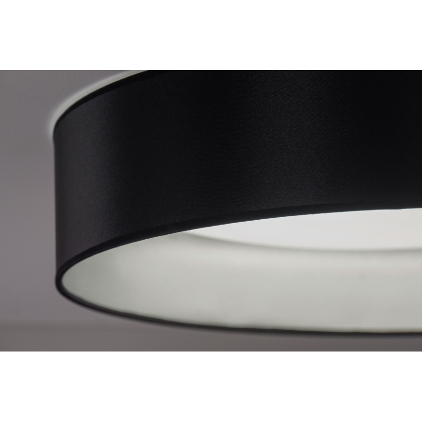 Duolla - LED taklampa ROLLER LED/24W/230V diameter 45 cm svart/silver