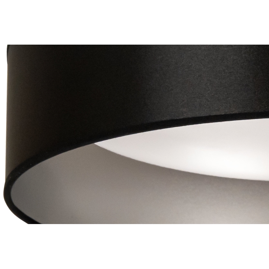 Duolla - LED taklampa ROLLER LED/24W/230V diameter 45 cm svart/silver