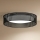 Duolla - LED taklampa ROLLER RATTAN LED/24W/230V diameter 45 cm svart