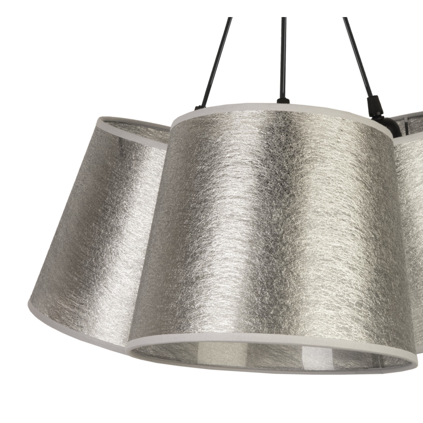 Duolla - Ljuskrona med snöre rosorSA 3xE27/40W/230V silver