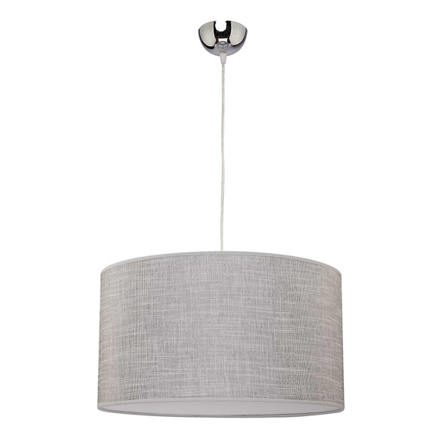 Duolla - Ljuskrona med textilsladd ALTO 1xE27/40W/230V diameter 45 cm grå