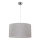 Duolla - Ljuskrona med textilsladd ALTO 1xE27/40W/230V diameter 45 cm grå