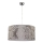 Duolla - Ljuskrona med textilsladd ALTO 1xE27/40W/230V diameter 45 cm silver