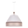 Duolla - Ljuskrona med textilsladd AVIGNON 1xE27/15W/230V diameter 50 cm vit/beige