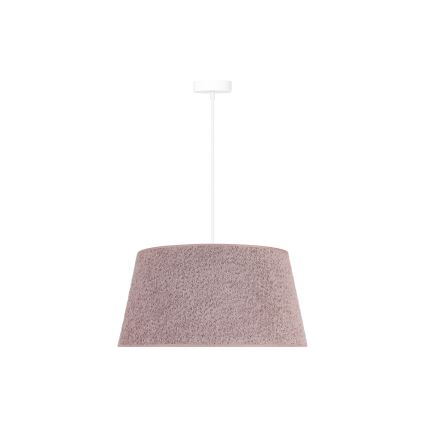 Duolla - Ljuskrona med textilsladd BOUCLE 1xE27/15W/230V diameter 50 cm brun