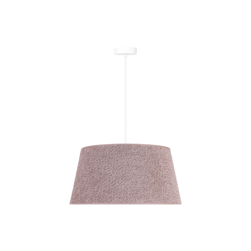Duolla - Ljuskrona med textilsladd BOUCLE 1xE27/15W/230V diameter 50 cm brun