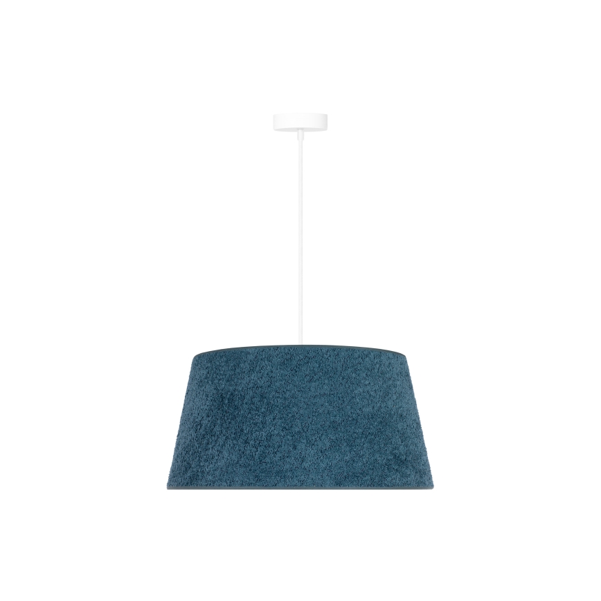 Duolla - Ljuskrona med textilsladd BOUCLE 1xE27/15W/230V diameter 50 cm turkos