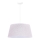Duolla - Ljuskrona med textilsladd BOUCLE 1xE27/15W/230V diameter 50 cm vit