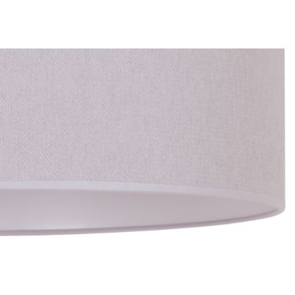 Duolla - Ljuskrona med textilsladd BRISTOL 1xE27/40W/230V diameter 45 cm grå