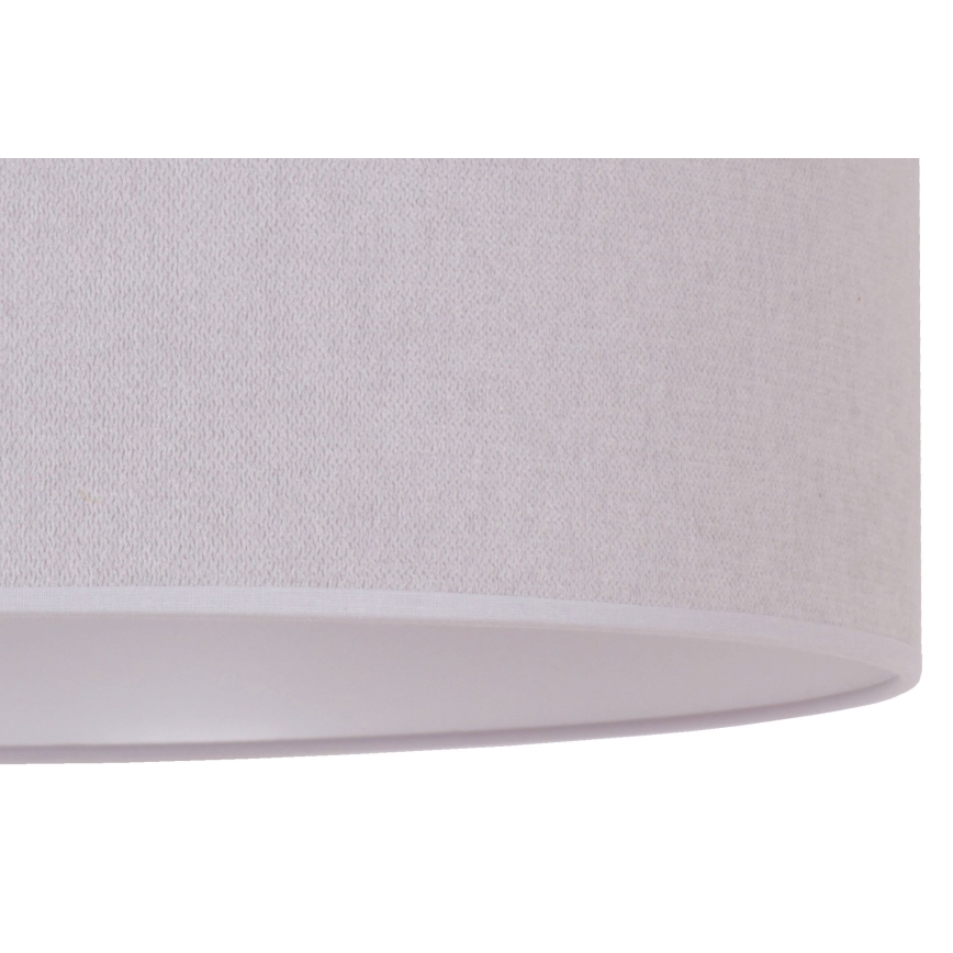 Duolla - Ljuskrona med textilsladd BRISTOL 1xE27/40W/230V diameter 45 cm grå