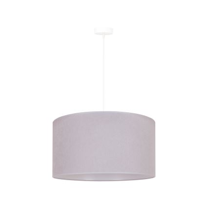 Duolla - Ljuskrona med textilsladd BRISTOL 1xE27/40W/230V diameter 45 cm grå