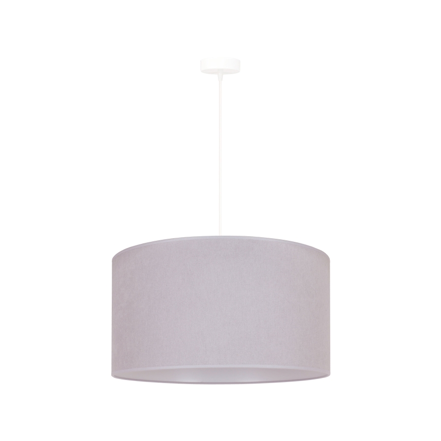Duolla - Ljuskrona med textilsladd BRISTOL 1xE27/40W/230V diameter 45 cm grå