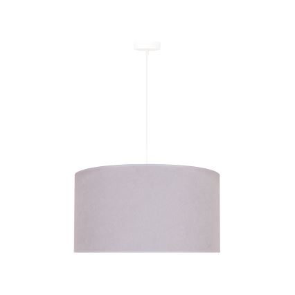 Duolla - Ljuskrona med textilsladd BRISTOL 1xE27/40W/230V diameter 45 cm grå