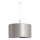 Duolla - Ljuskrona med textilsladd CANNES 1xE27/15W/230V diameter 45 cm silver