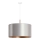 Duolla - Ljuskrona med textilsladd CANNES 1xE27/15W/230V diameter 45 cm silver/koppar