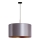 Duolla - Ljuskrona med textilsladd CANNES 1xE27/15W/230V diameter 45 cm silver/koppar