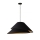 Duolla - Ljuskrona med textilsladd COCO 1xE27/40W/230V diameter 50 cm svart