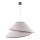 Duolla - Ljuskrona med textilsladd COCO 1xE27/40W/230V diameter 50 cm vit