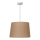 Duolla - Ljuskrona med textilsladd CONE 1xE27/15W/230V diameter 40 cm brun