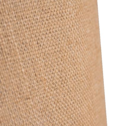 Duolla - Ljuskrona med textilsladd CONE 1xE27/15W/230V diameter 40 cm brun